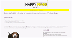 Desktop Screenshot of happyfeverdesign.com