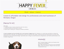 Tablet Screenshot of happyfeverdesign.com